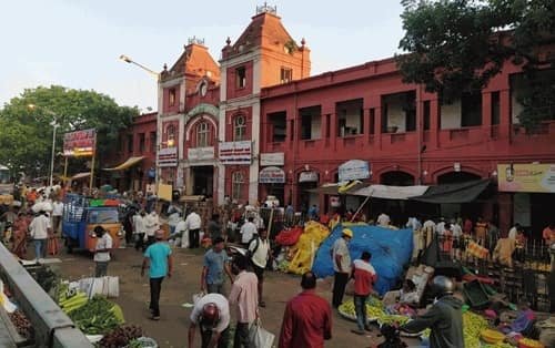 KR Market Bus Stand, Bangalore